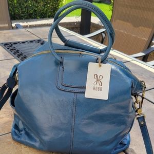 Hobo brand large Sheila satchel Riviera Blue NWT